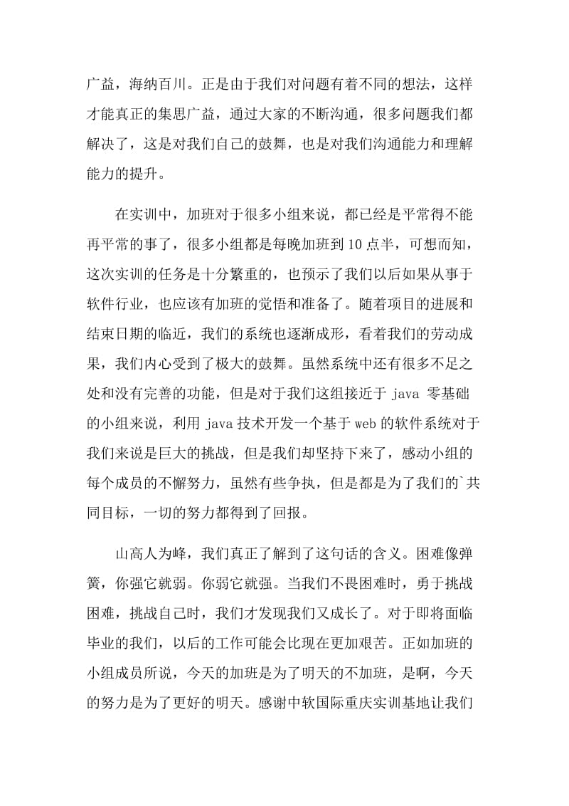 个人实训课程总结.doc_第2页