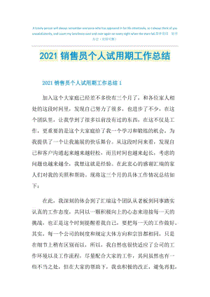 2021销售员个人试用期工作总结.doc