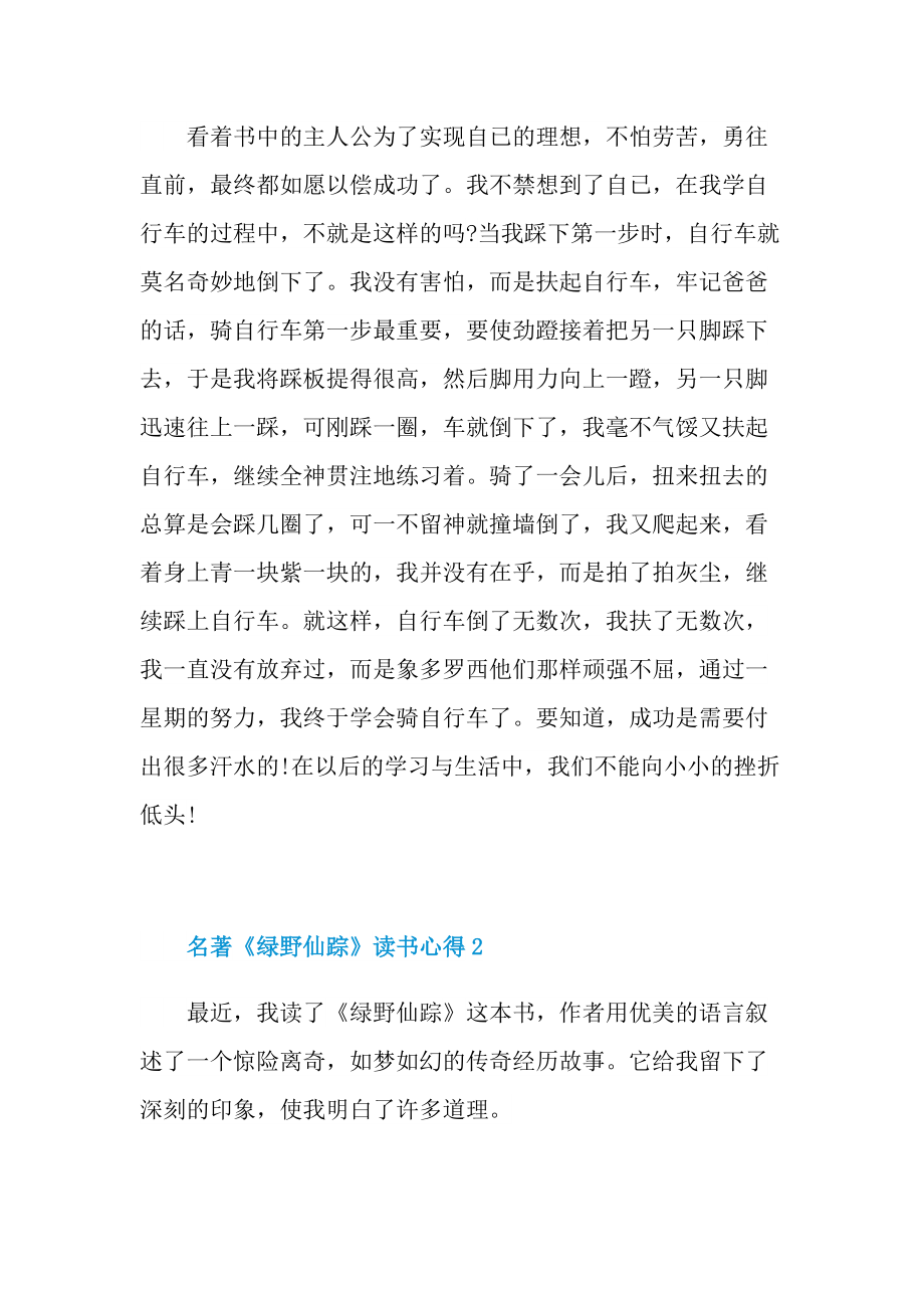 名著《绿野仙踪》读书心得.doc_第2页