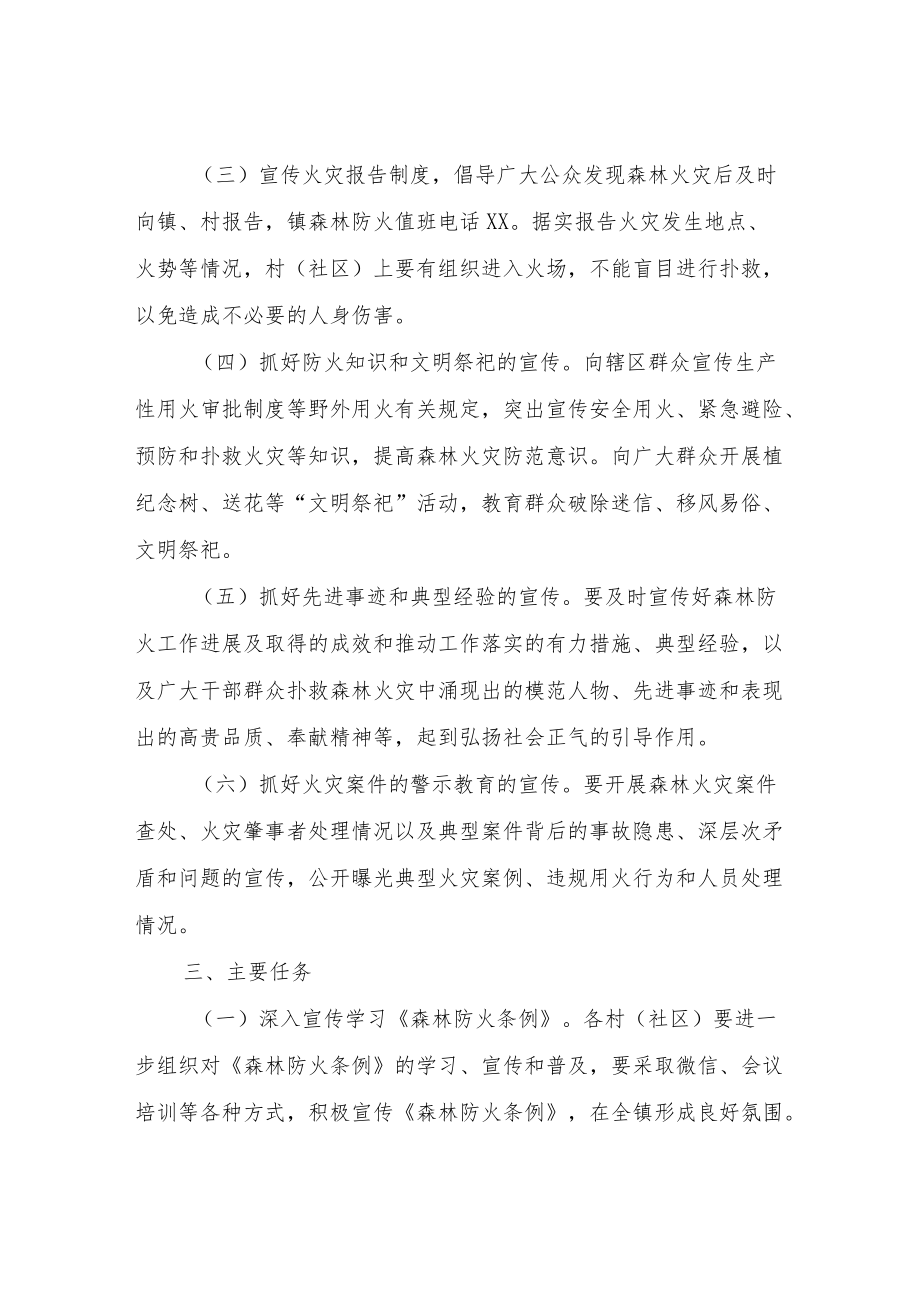 XX镇2022森林防火宣传方案.docx_第2页