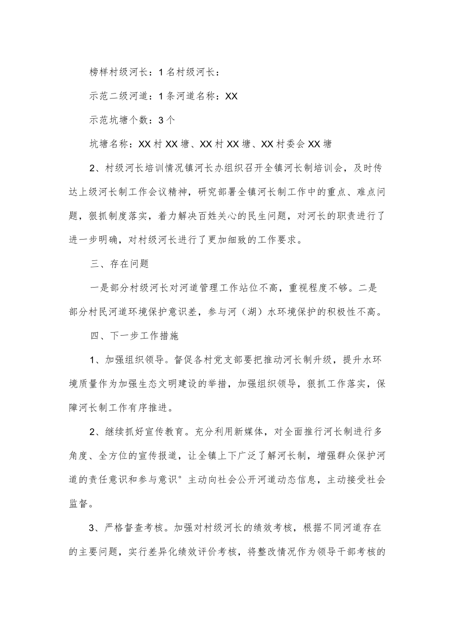 乡镇2022河长制工作情况报告三页.docx_第2页