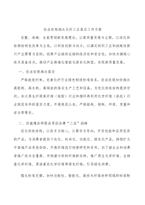 依法依规淘汰化纤工业落后工作方案.docx