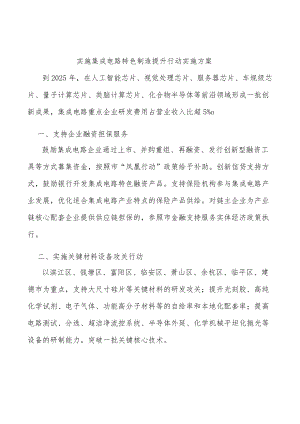 实施集成电路特色制造提升行动实施方案.docx