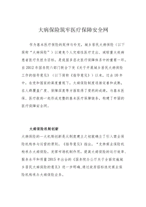 大病保险筑牢医疗保障安全网.docx