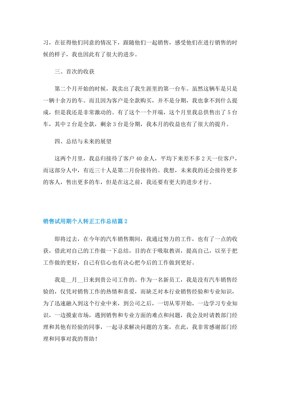 销售试用期个人转正工作总结.doc_第2页