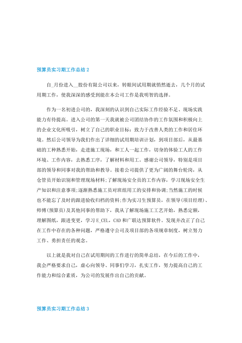 预算员实习期工作总结.doc_第2页