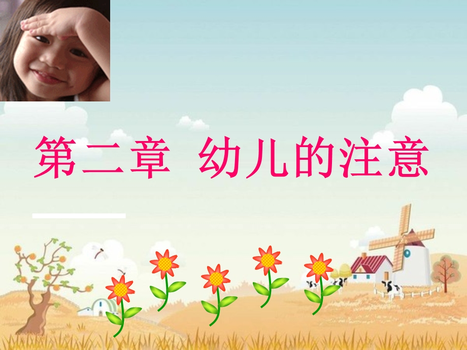 幼儿心理学注意的概述ppt课件.ppt_第1页