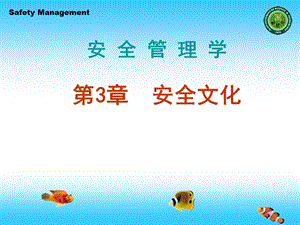 安全管理学课件第3章安全文化.ppt