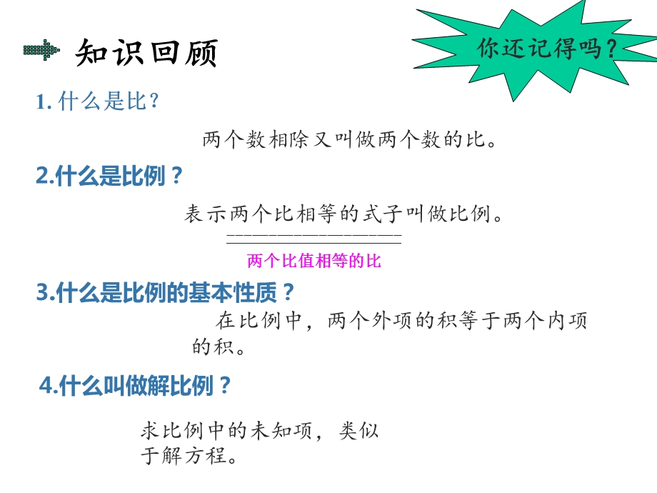 新人教版小学六年级数学比和比例的复习课件.ppt_第2页