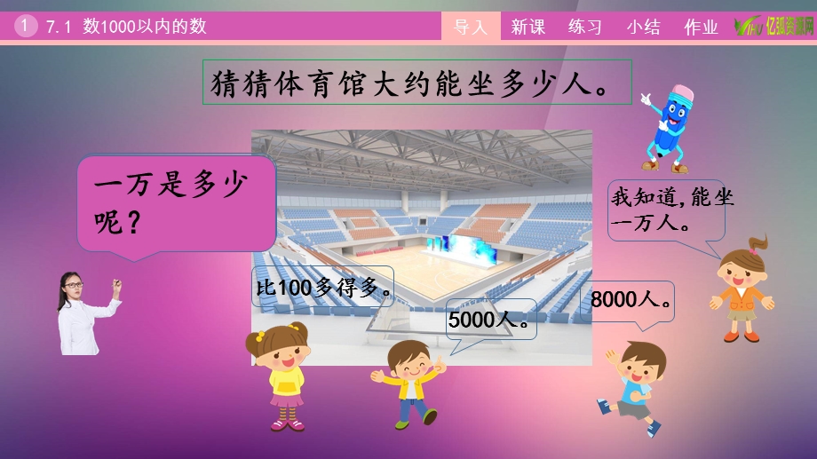 小学数学二年级下7.1数1000以内的数ppt模板课件.pptx_第2页