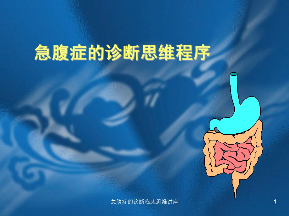 急腹症的诊断临床思维讲座课件.ppt_第1页