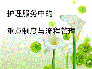 护理服务中重点制度及流程管理课件.ppt