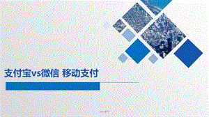 支付宝与微信的移动支付之间的对比ppt课件.ppt