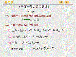 工程力学刚体静力学习题课ppt课件.ppt