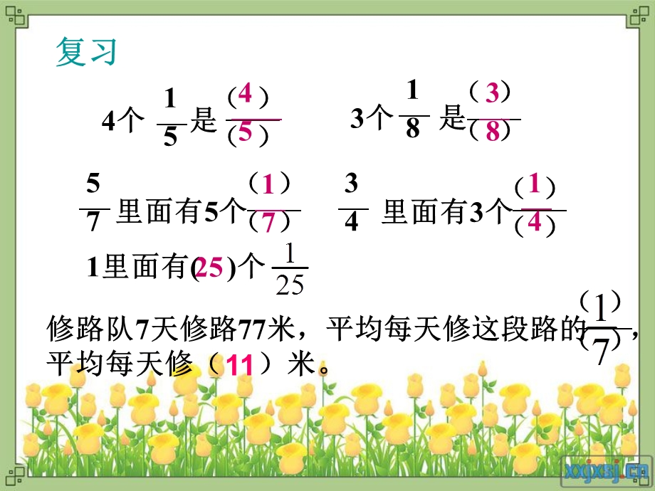 小学五年级下册新人教版《分数与除法（一）》ppt课件.ppt_第2页