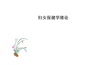 妇女保健绪论课件.ppt