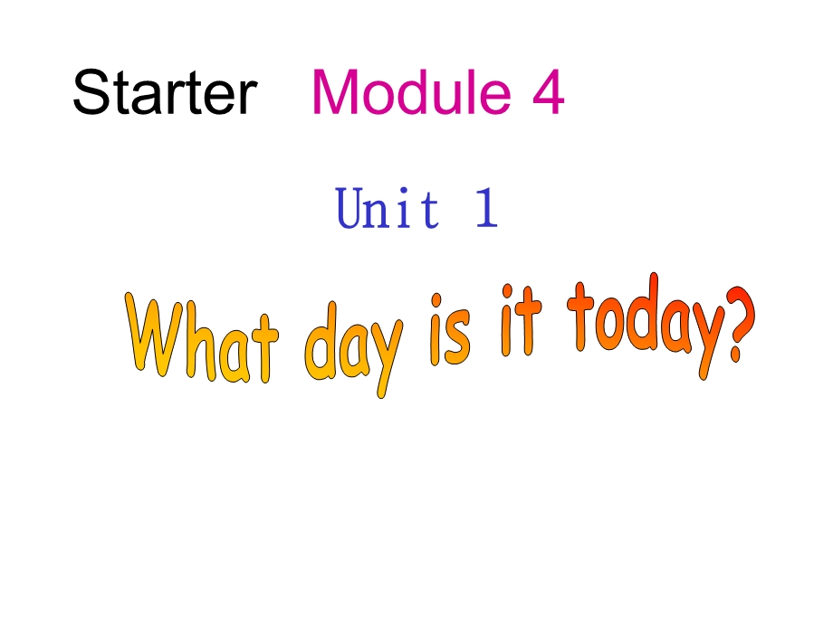 外研版英语七年级上册Startermodule4unit1公开课课件.ppt_第1页