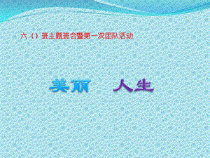 小学高年级主题班会课件美丽人生(共24张)全国通用.ppt