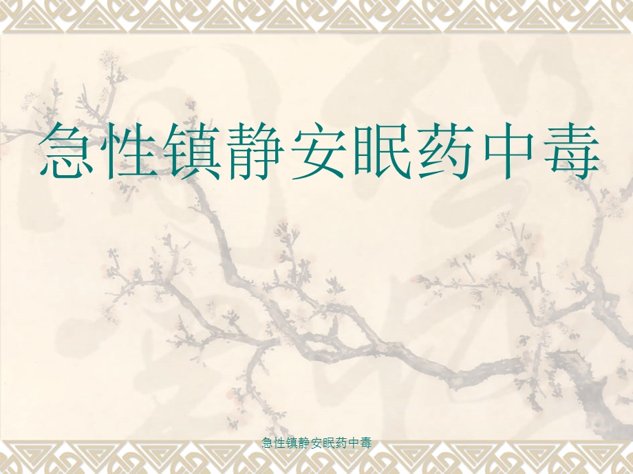 急性镇静安眠药中毒课件.ppt_第2页