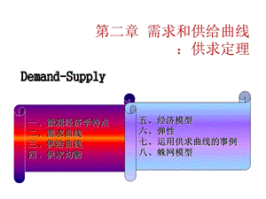 微观经济学第二章供求定理ppt课件.ppt