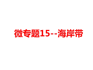 海岸带高三地理一轮复习微专题课件.ppt