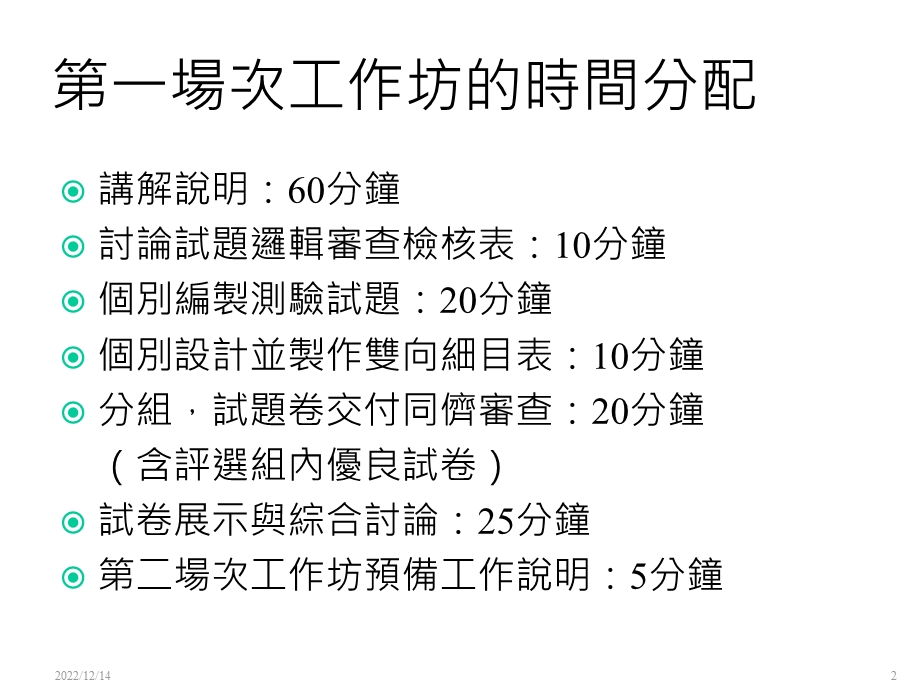 工作坊的时间分配课件.ppt_第2页