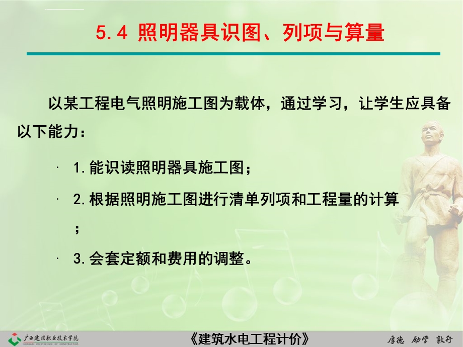 建筑水电安装识图和算量5.4灯具识图列项和算量ppt课件.ppt_第2页