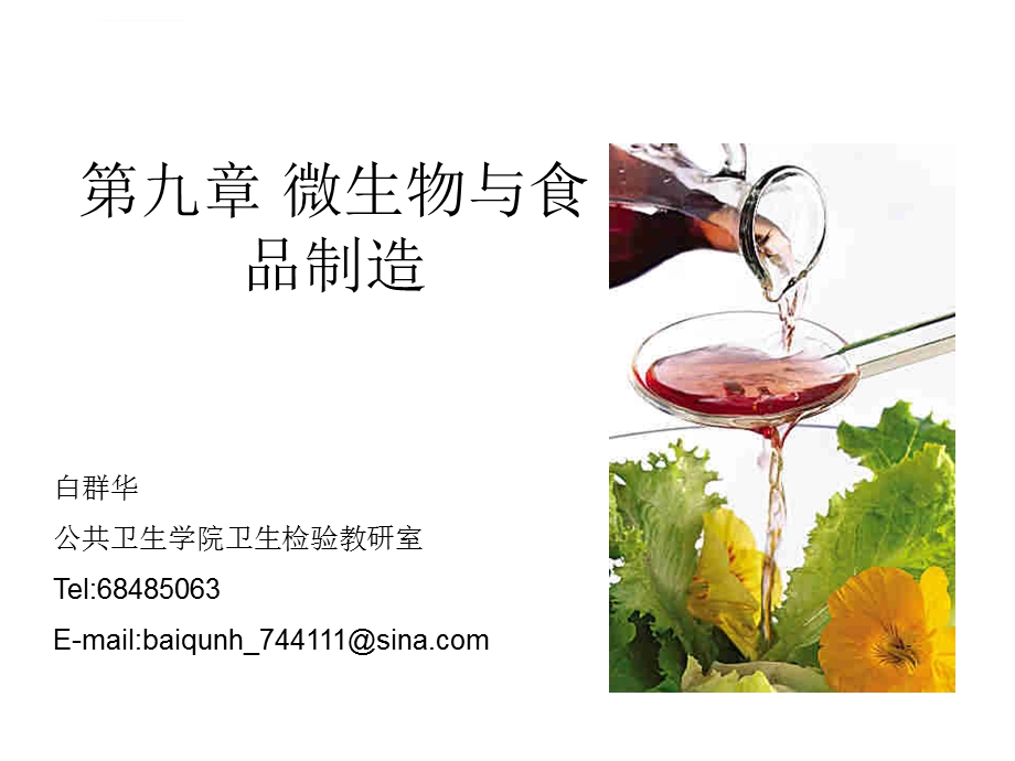 微生物与食品制造ppt课件.ppt_第1页