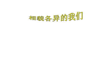 教科版六年级科学上册《相貌各异的我们》课件.ppt