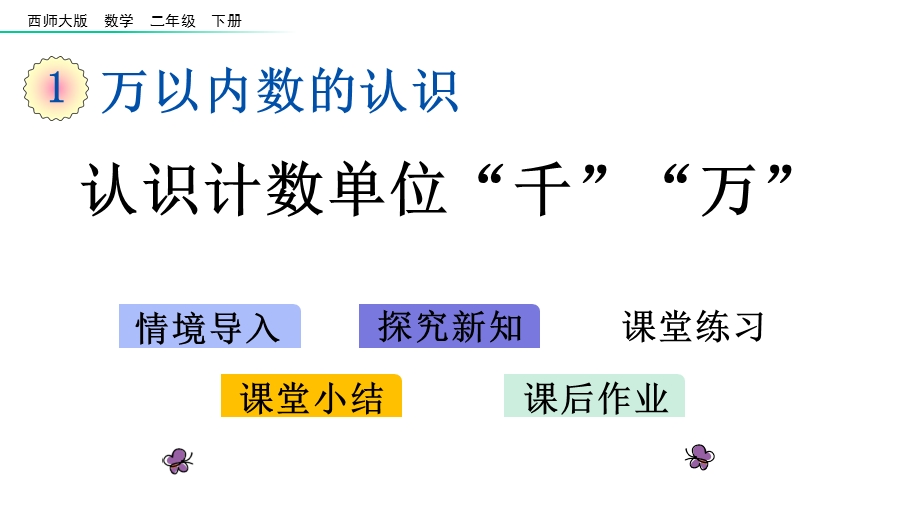 版二年级数学下册《第1单元万以内数的认识【全单元】》优质课件.pptx_第2页