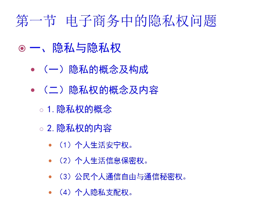 电子商务中网络隐私权保护法律制度精选课程课件(17张).ppt_第3页