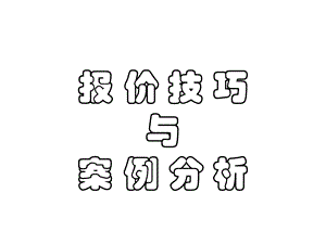 报价技巧与案例分析课件.pptx