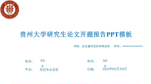 大学开题报告模板课件.pptx