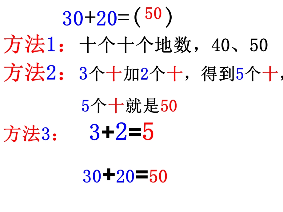 整十数加减整十数、一位数及相应减法(复习)ppt课件.ppt_第3页