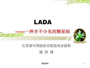 成人隐匿性自身免疫性糖尿病(LADA)课件.ppt