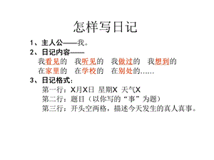 教学怎样写日记课件.ppt