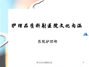 护士礼仪与医院文化课件.ppt