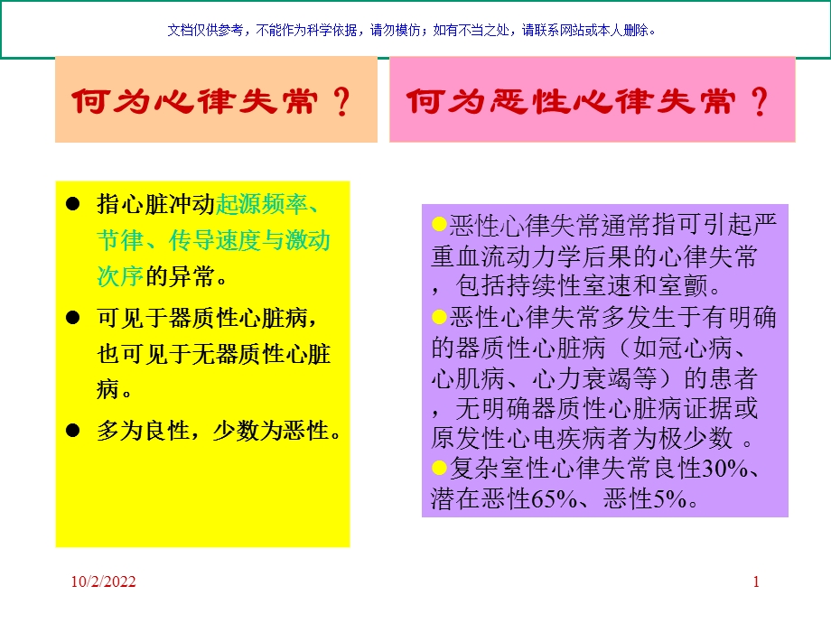 恶性心律失常专题宣讲课件.ppt_第1页