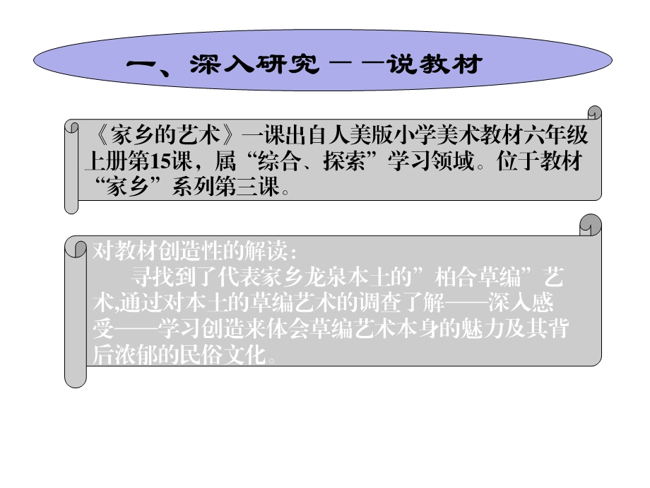 小学美术六年级《家乡的艺术》说课稿.ppt_第3页