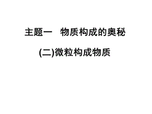 微粒构成物质ppt课件.ppt