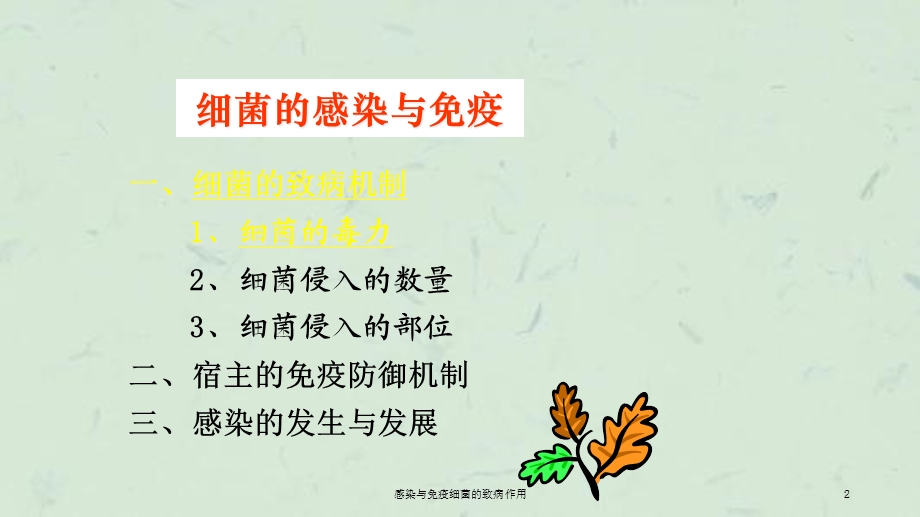 感染与免疫细菌的致病作用课件.ppt_第2页