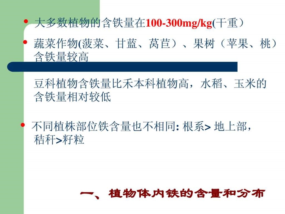 植物中铁的作用及缺铁症状课件.ppt_第2页