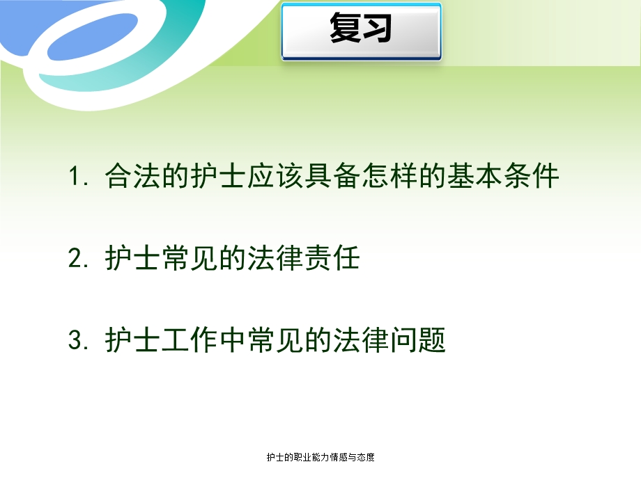 护士的职业能力情感与态度课件.ppt_第1页