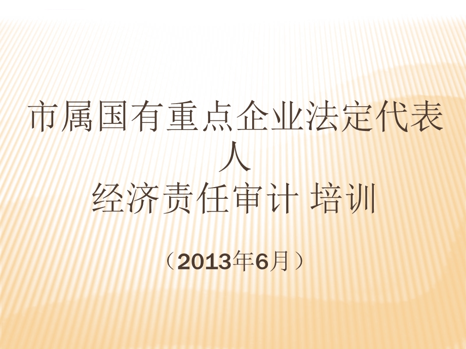 市属国有重点企业法定代表人经济责任审计培训ppt课件.ppt_第1页