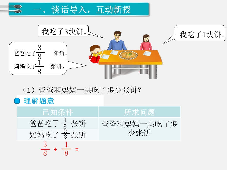 小学五年级数学下册《分数的加法和减法分数加、减法》教学课件.ppt_第3页