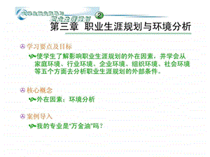 大学生就业指导与职业生涯规划职业生涯规划与环境分析课件.pptx