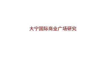 某国际商业广场研究课件.ppt