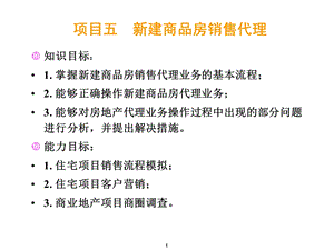 房地产经纪房地产经纪项目五商品房销售代理51任务1熟悉商品房销售代理流程课件.ppt