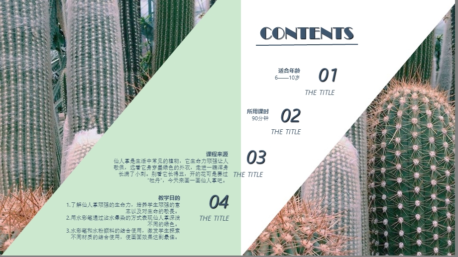 少儿美术创意PPT课件《仙人掌》.ppt_第2页