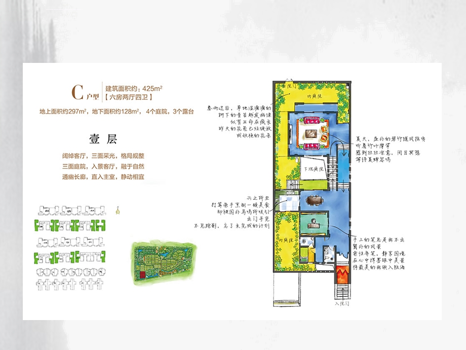 建业生态新城425平米别墅C户型样板间ppt课件.ppt_第2页